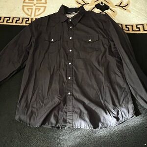 Guess Men's Dark Button-Down Shirt